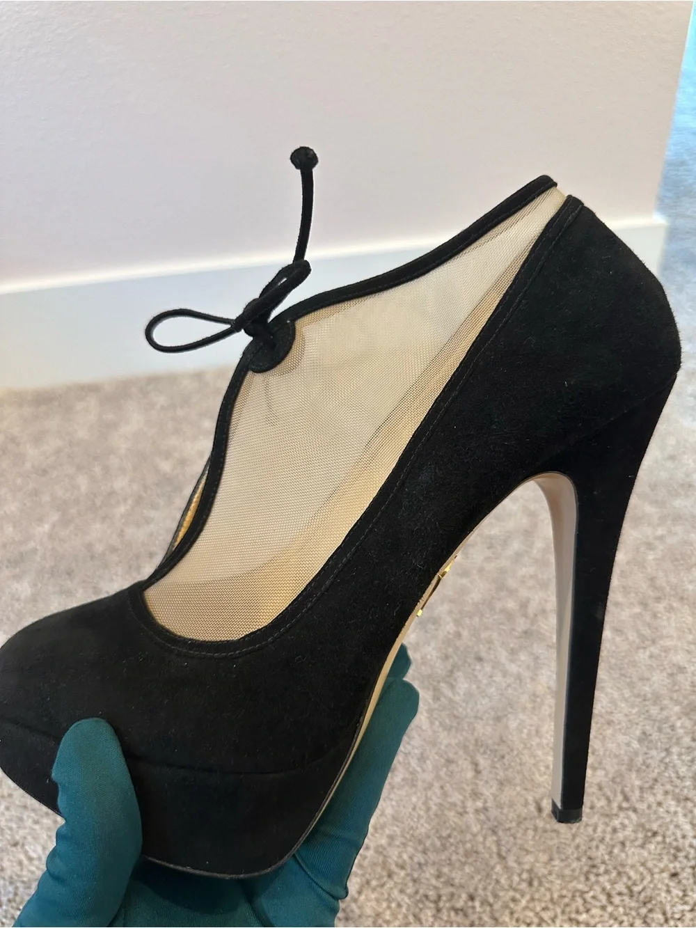 Charlotte Olympia Natalia Lace-Up Ankle Bootie